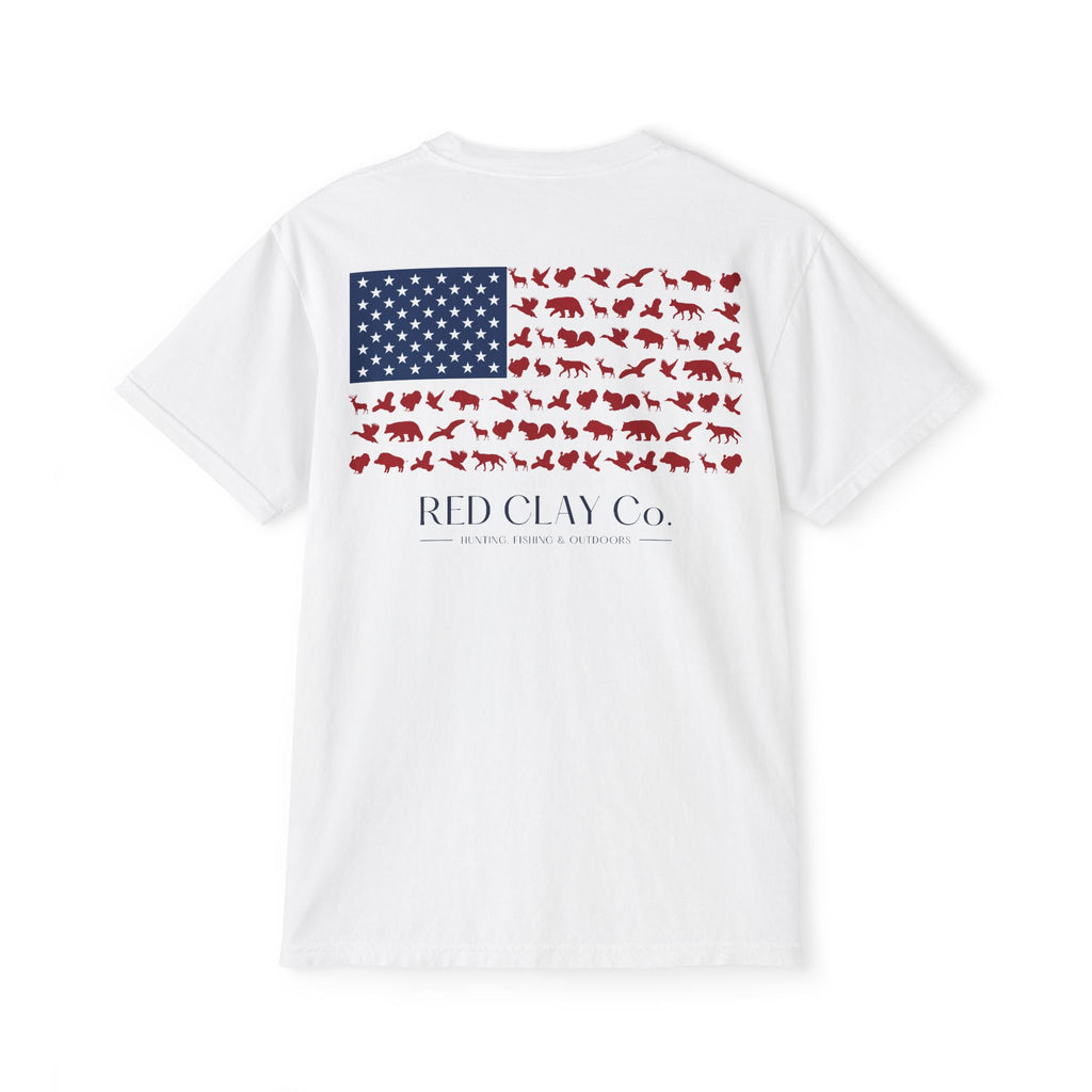 Red Clay Co. Independence Hunting Tee — White