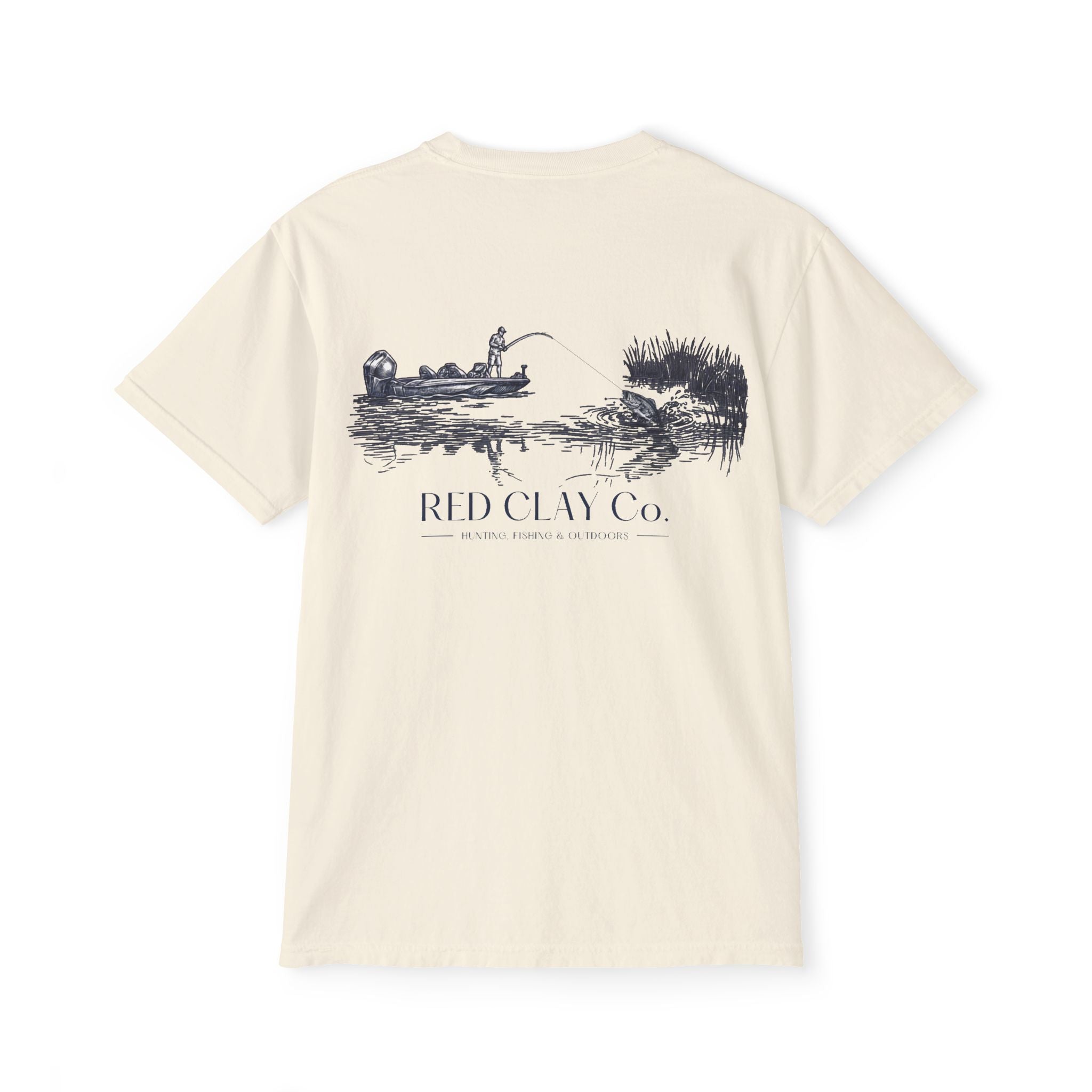 Red Clay Co. Bass Fishing Scene Tee