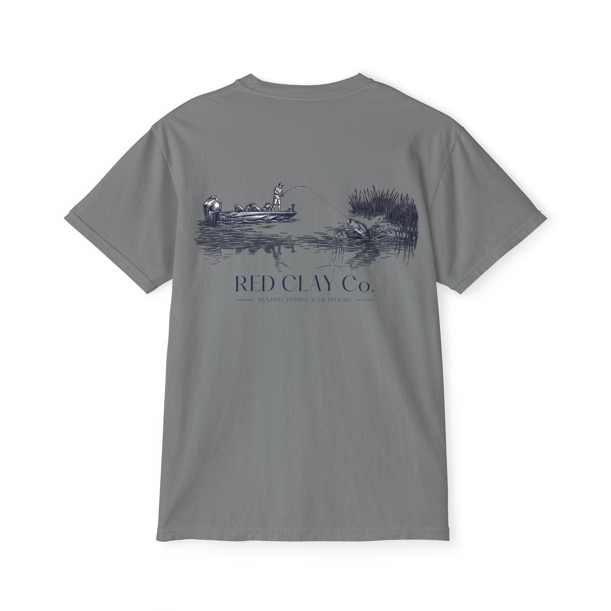 Red Clay Co. Bass Fishing Scene Tee
