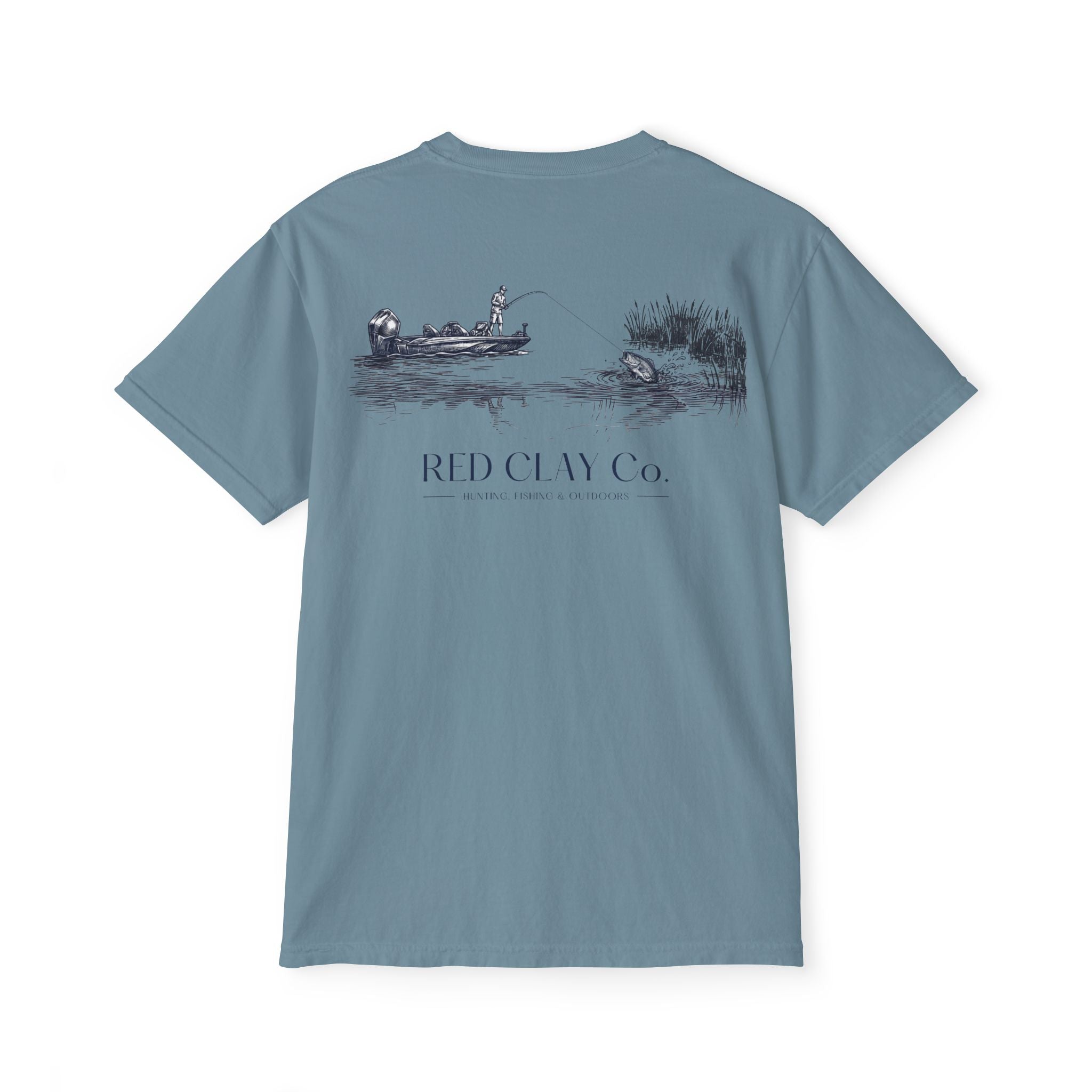 Red Clay Co. Bass Fishing Scene Tee