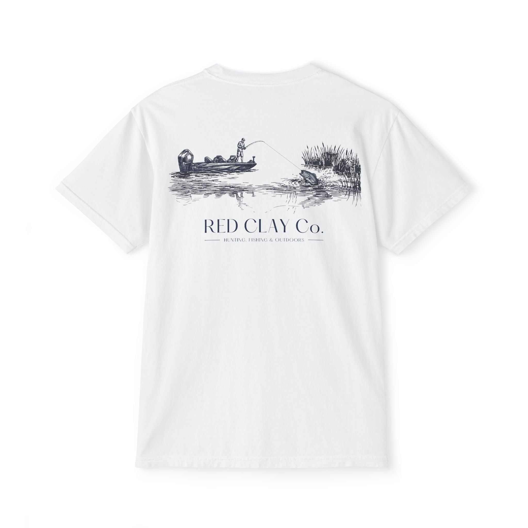 Red Clay Co. Bass Fishing Scene Tee
