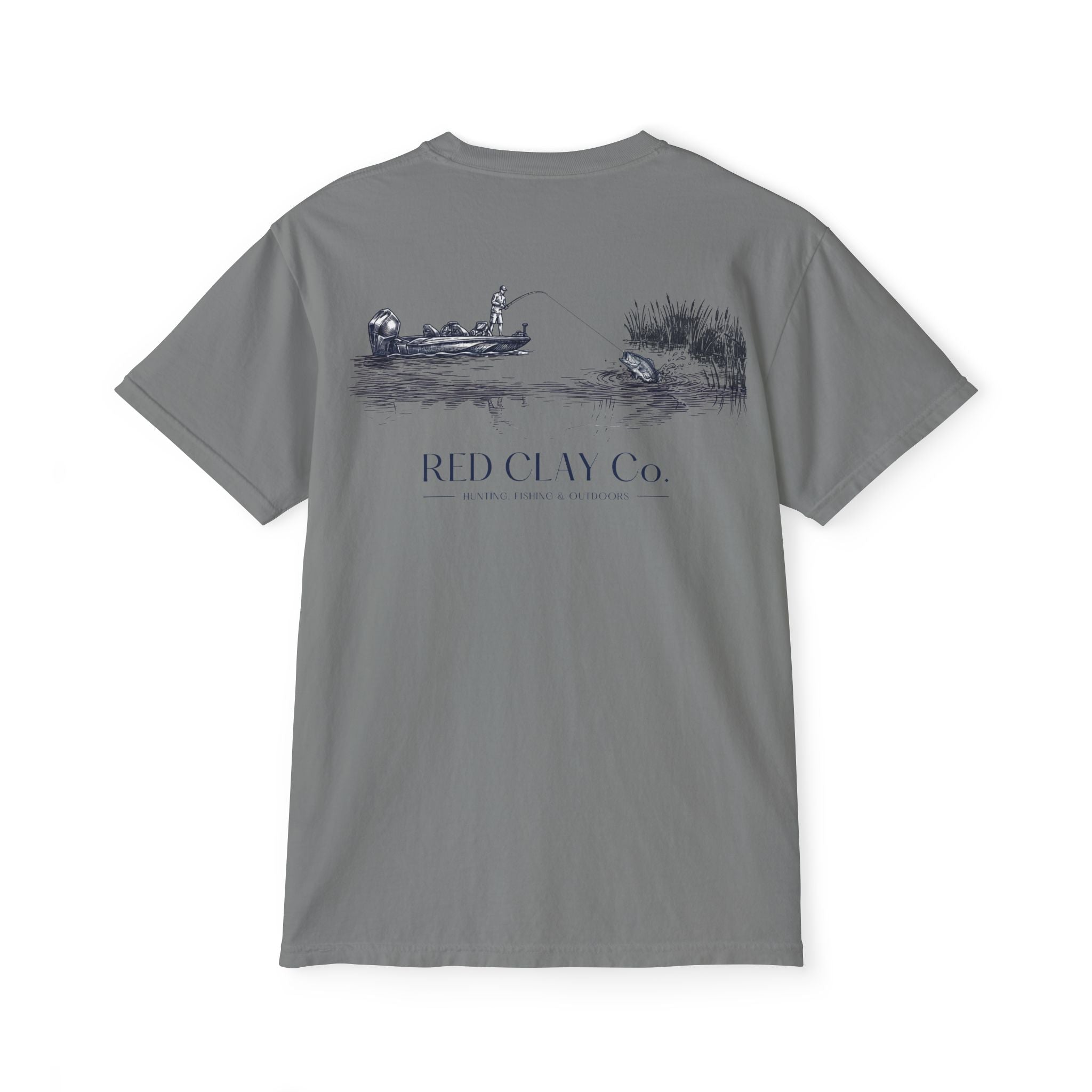 Red Clay Co. Bass Fishing Scene Tee