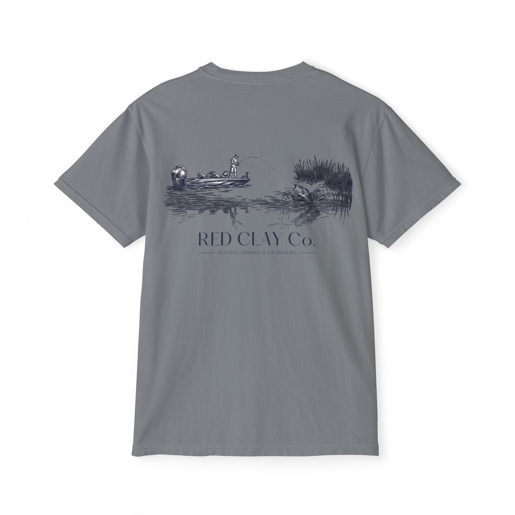 Red Clay Co. Bass Fishing Scene Tee