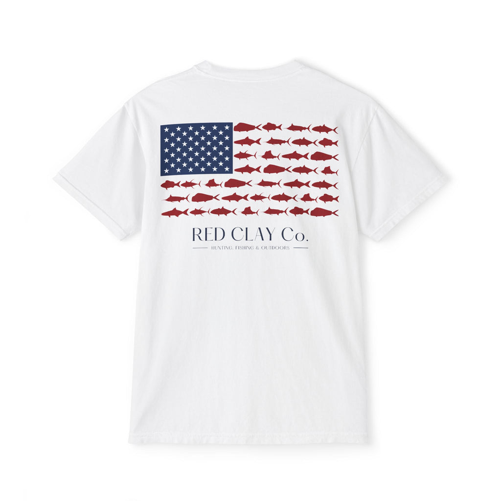 Red Clay Co. Independence Saltwater Tee — White