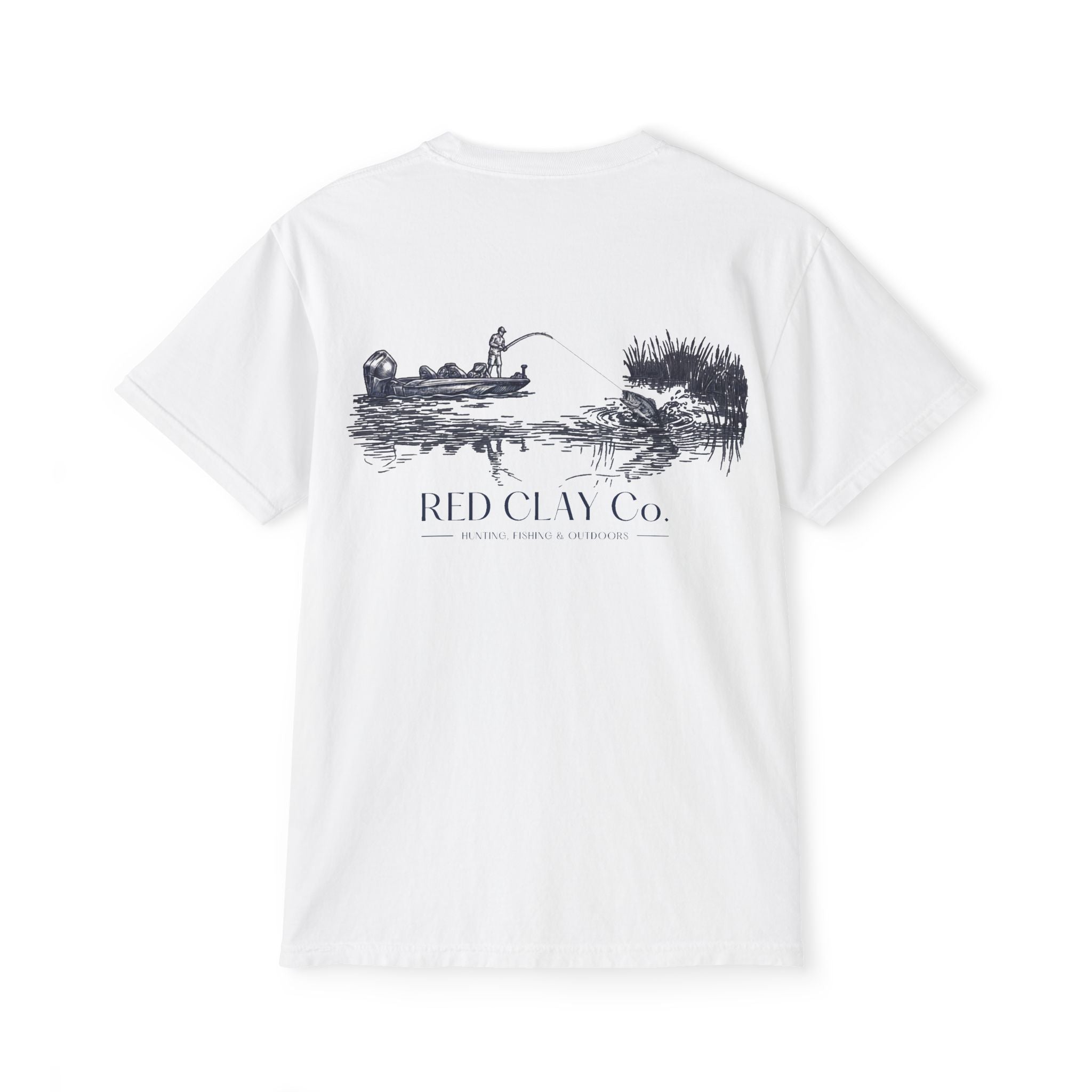 Red Clay Co. Bass Fishing Scene Tee