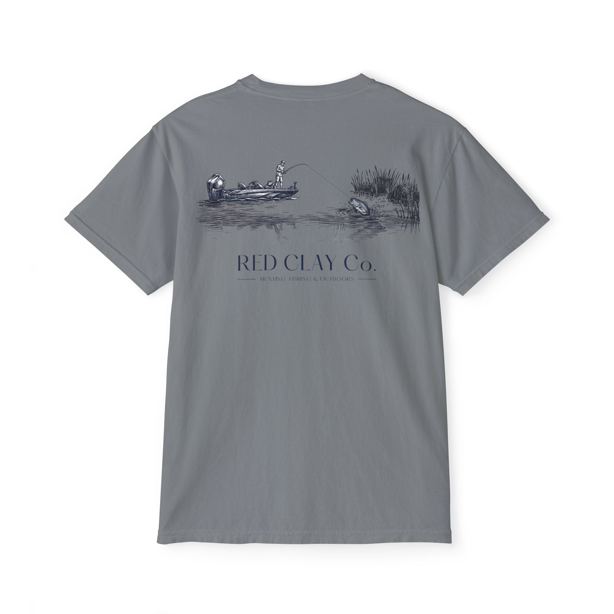 Red Clay Co. Bass Fishing Scene Tee