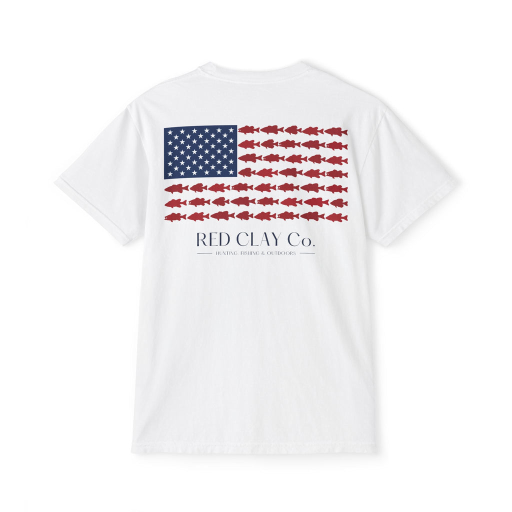 Red Clay Co. Independence Freshwater Tee — White