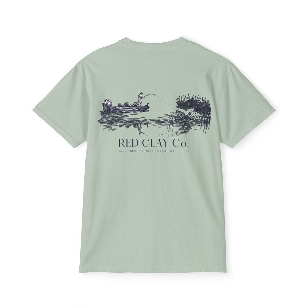 Red Clay Co. Bass Fishing Scene Tee