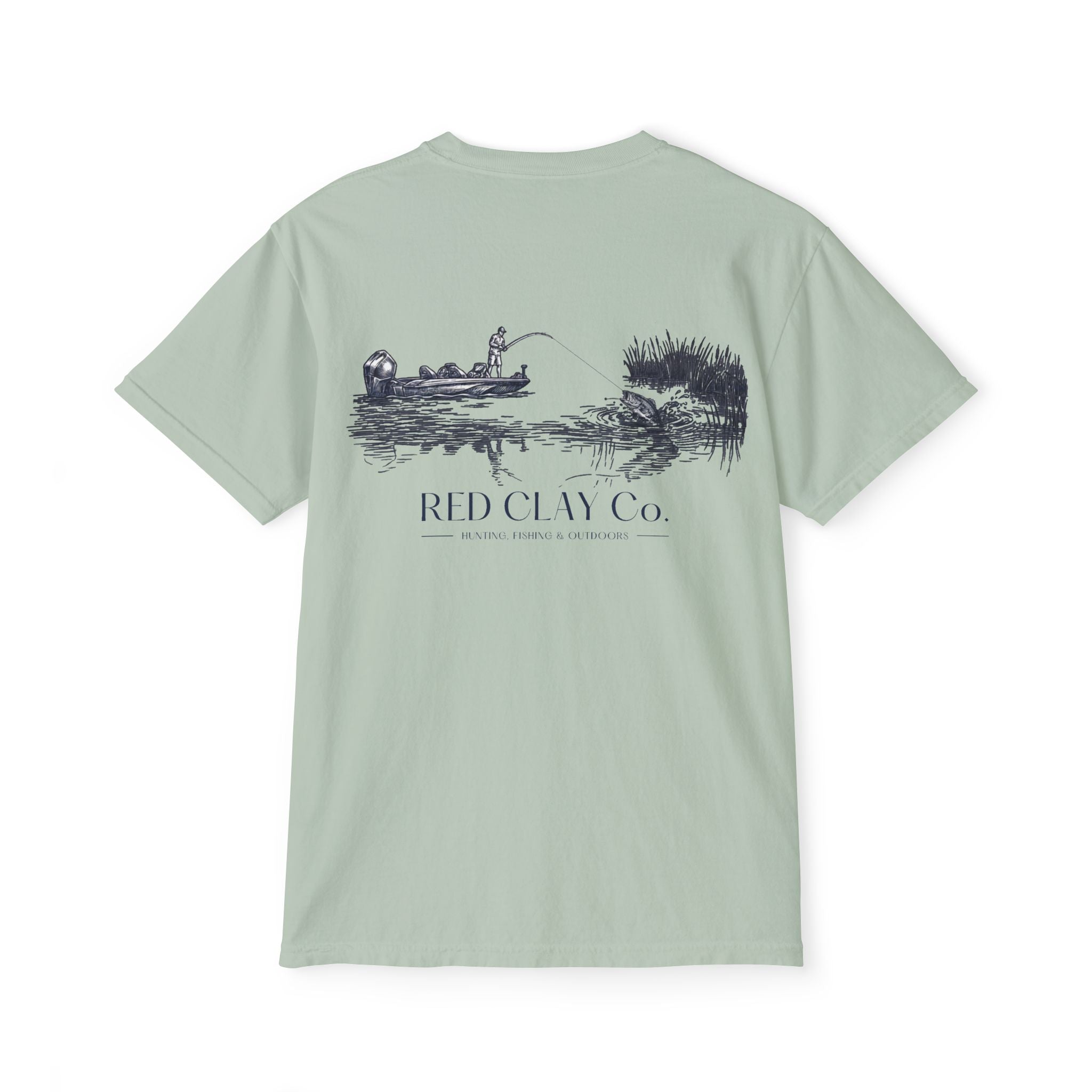 Red Clay Co. Bass Fishing Scene Tee
