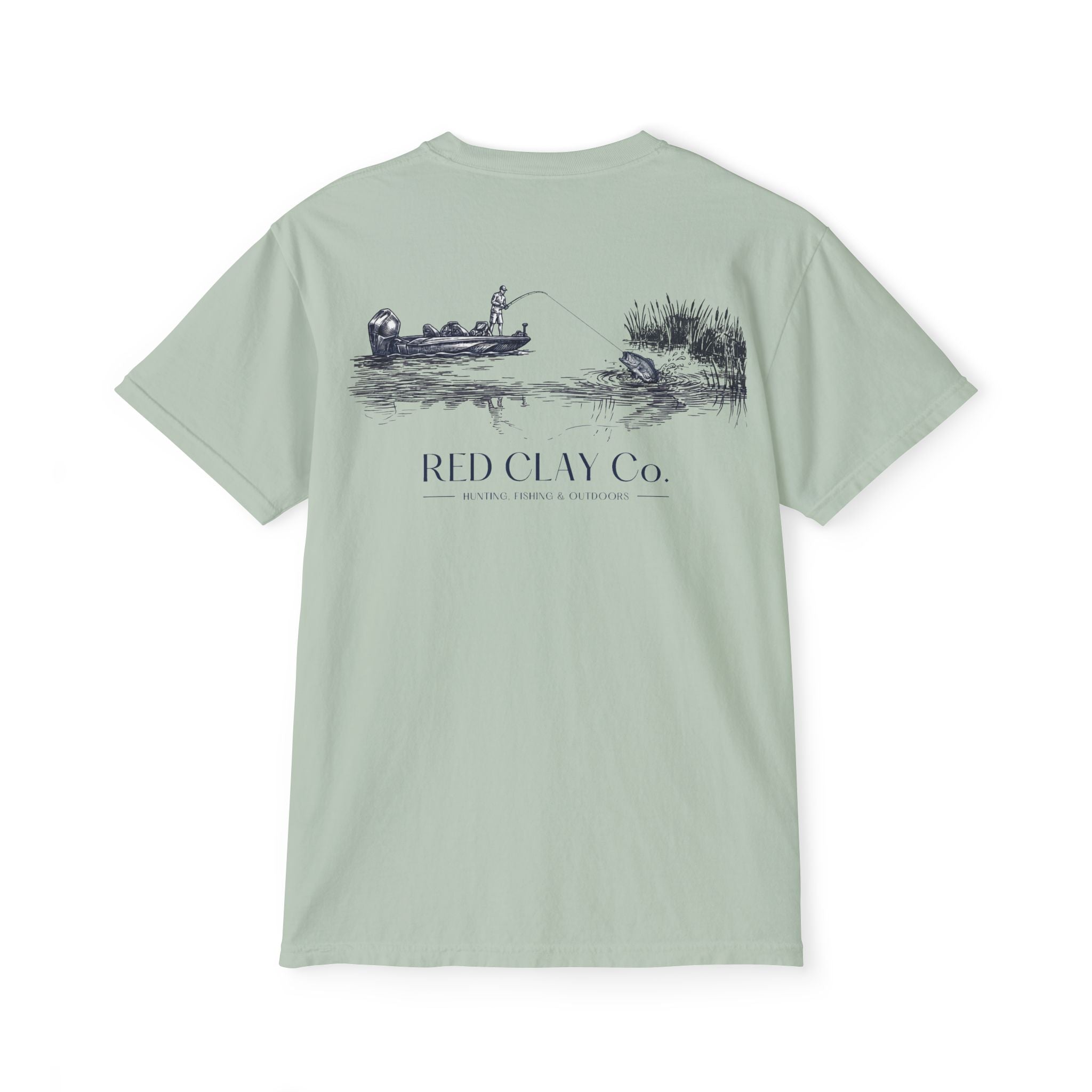 Red Clay Co. Bass Fishing Scene Tee