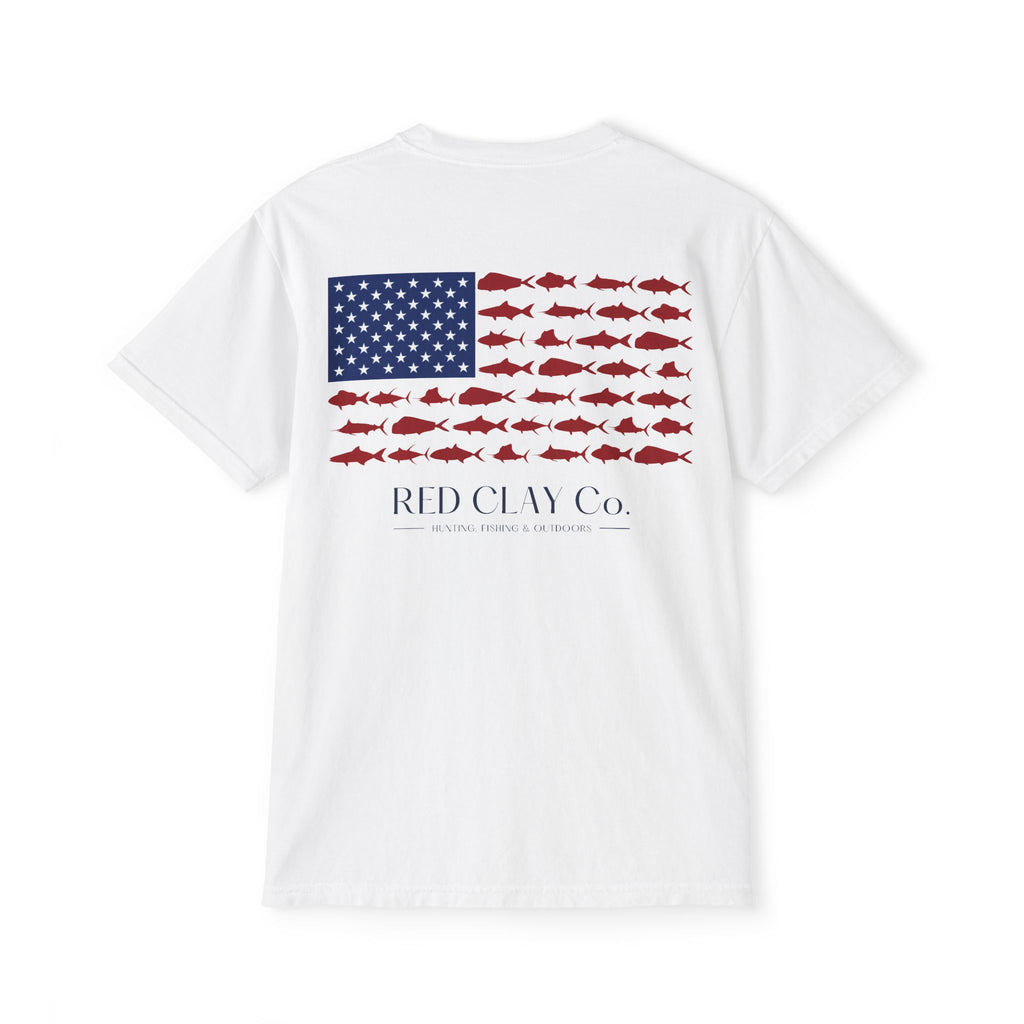 Red Clay Co. Independence Saltwater Tee — White